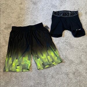 Old Navy  Black and Yellow Gradient Shorts